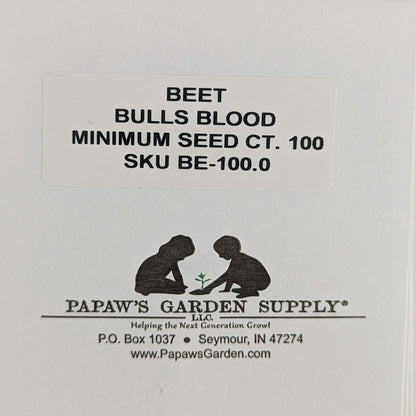 Bulls Blood Beet Root Seeds