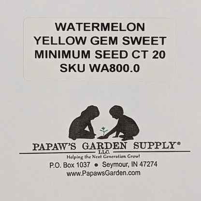 Yellow Gem Sweet Watermelon Seeds