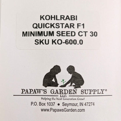Kohlrabi QuickStar Hybrid Seeds
