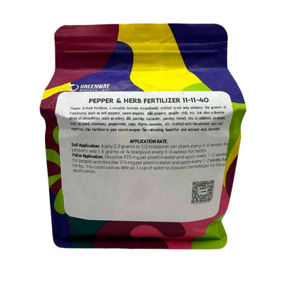 Pepper and Herb Fertilizer 11-11-40 | Chelated Micronutrients | Hydroponics, Soil & Foliar Application - Midwest Grow LLC