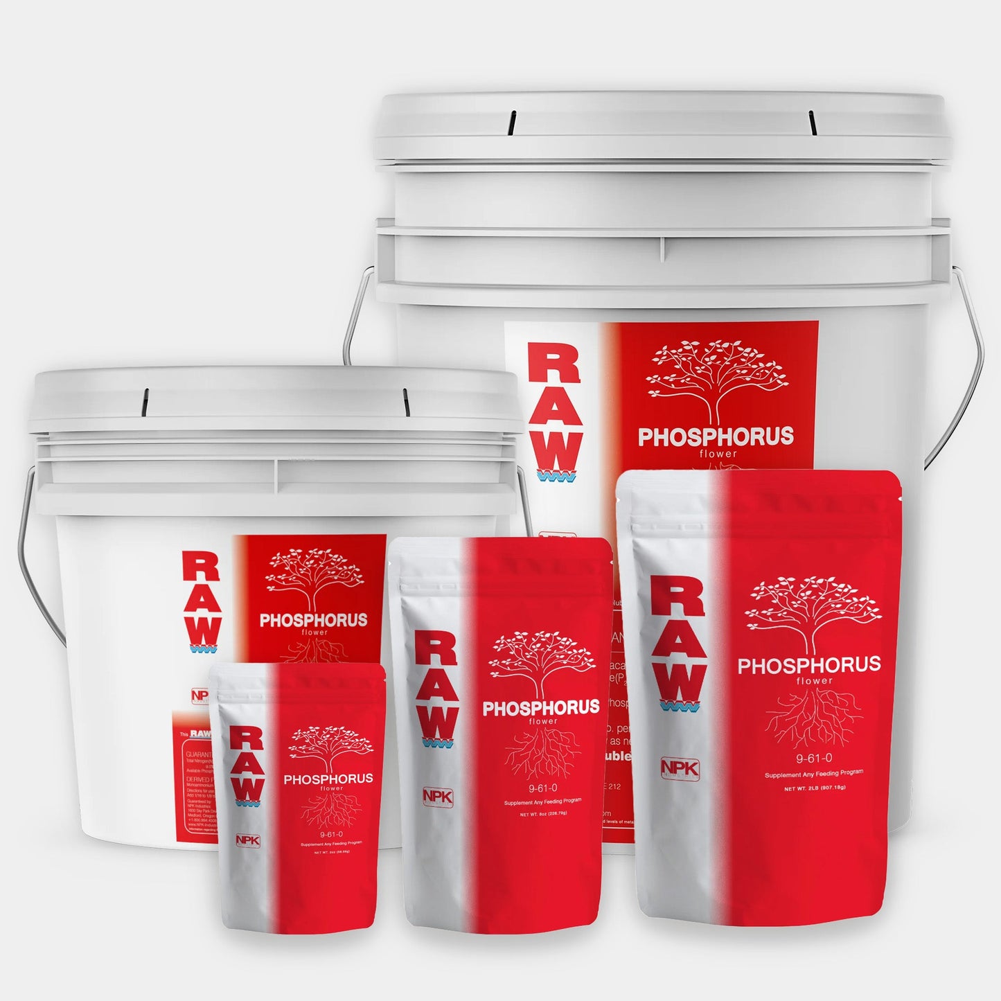 RAW Phosphorus | 61% Water-Soluble Phosphate + Ammonium Nitrogen | Bloom & Root Support - Midwest Grow LLC