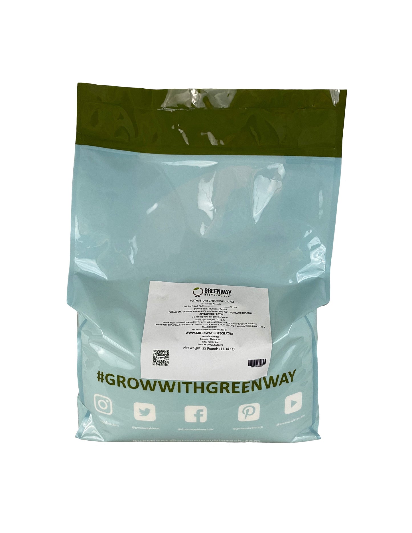 Potassium Chloride (Muriate of Potash) 0-0-62 - Midwest Grow LLC
