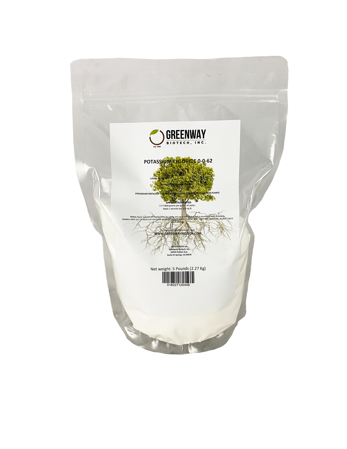 Potassium Chloride (Muriate of Potash) 0-0-62 - Midwest Grow LLC