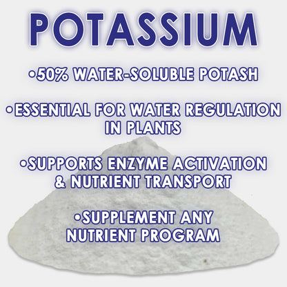 RAW Potassium | 50% Water-Soluble Potash | Potassium Sulfate Supplement - Midwest Grow LLC