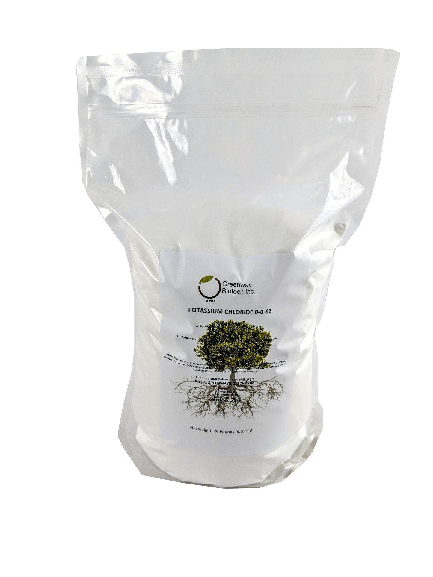 Potassium Chloride (Muriate of Potash) 0-0-62 - Midwest Grow LLC
