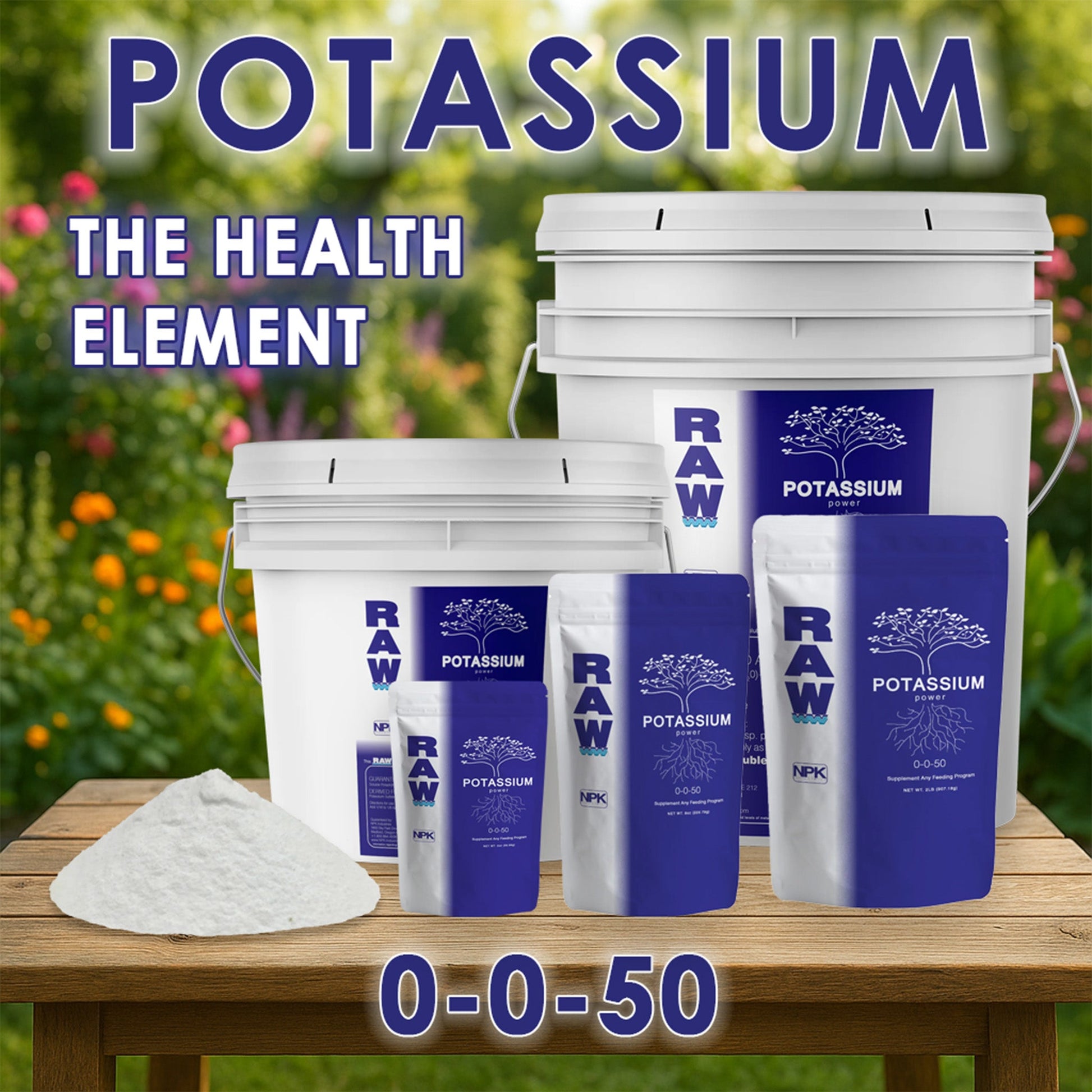 RAW Potassium | 50% Water-Soluble Potash | Potassium Sulfate Supplement - Midwest Grow LLC