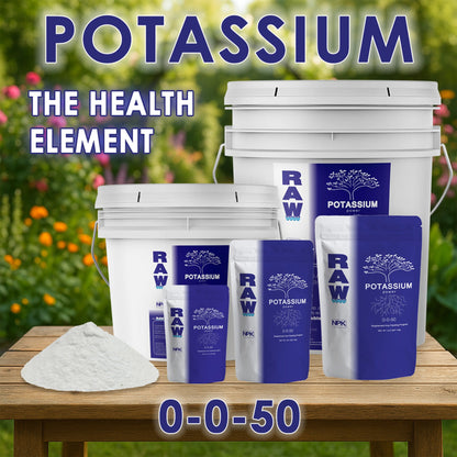 RAW Potassium | 50% Water-Soluble Potash | Potassium Sulfate Supplement - Midwest Grow LLC