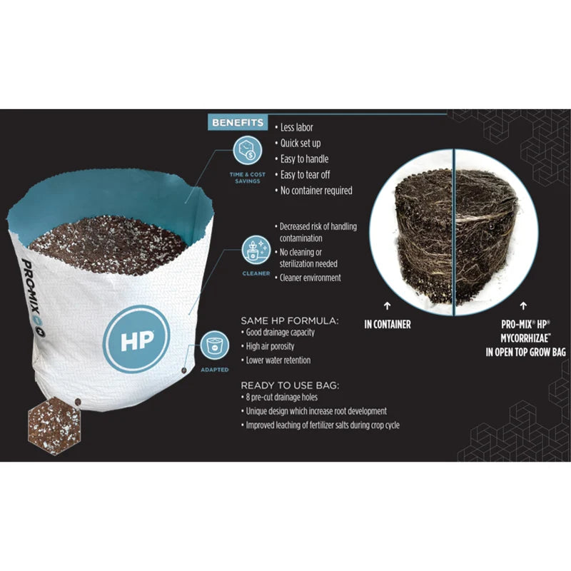 PRO-MIX® HP® MYCORRHIZAE™ Open Top Grow Bag - 1cu ft