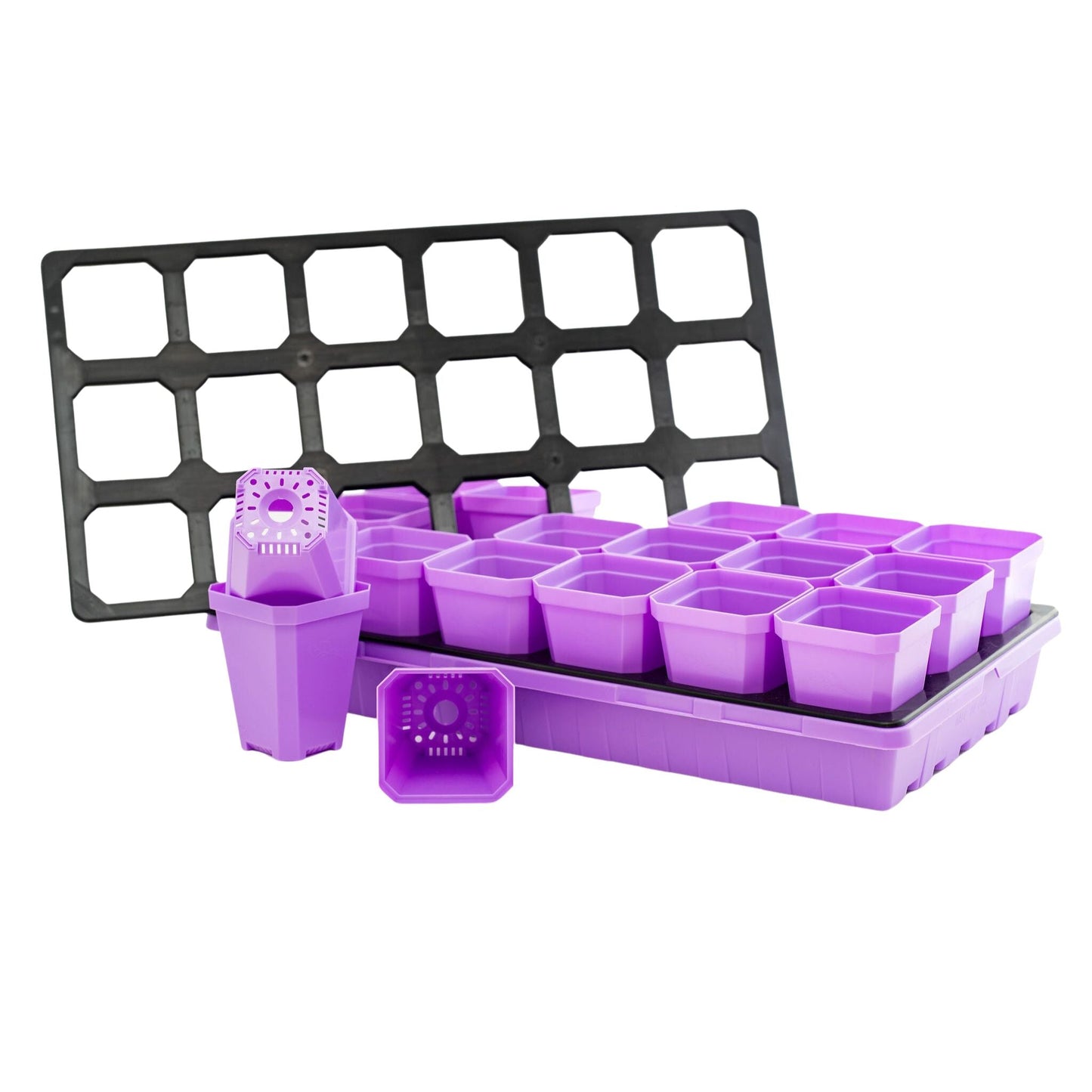 3.3" Heavy Duty Seed Starting Pots with Inserts - Midwest Grow LLC