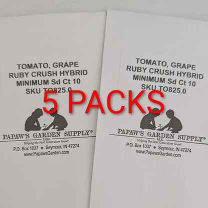 Ruby Crush Hybrid Grape Tomato Seeds