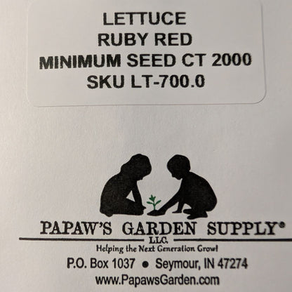 Ruby Red Lettuce Seeds