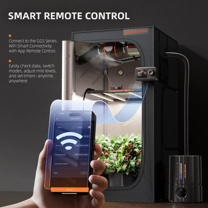 2025 New Version Spider Farmer® 5L Smart Cool Mist Humidifier with Temp & Humidity Sensor Smart APP Control Extendable Targeting Hose for Plants Indoor Grow Tent Room