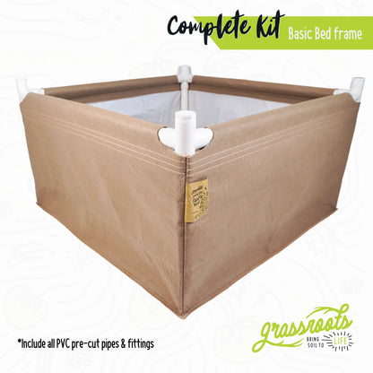Grassroots Complete Kit Living Soil Fabric Bed - Midwest Grow LLC