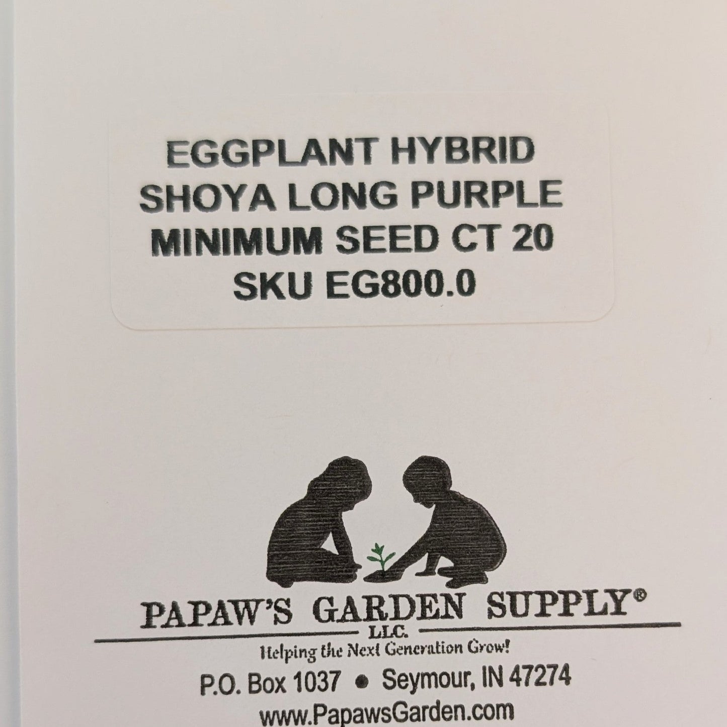 Shoya Long Hybrid Purple Eggplant Seeds