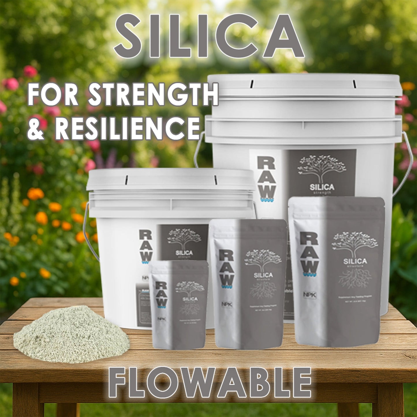 RAW Silica | 45% Silicon Dioxide | pH Neutral Biogenic Silica - Midwest Grow LLC