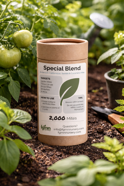 Special Blend Predatory Mite Mix Treatment Bottles - Midwest Grow LLC