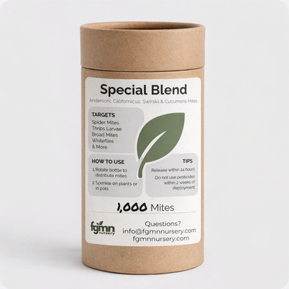Special Blend Predatory Mite Mix Treatment Bottles - Midwest Grow LLC