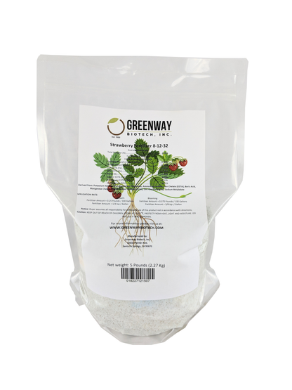 Strawberry Fertilizer 8-12-32 | Chelated Micronutrients | Hydroponics, Soil & Foliar Application - Midwest Grow LLC