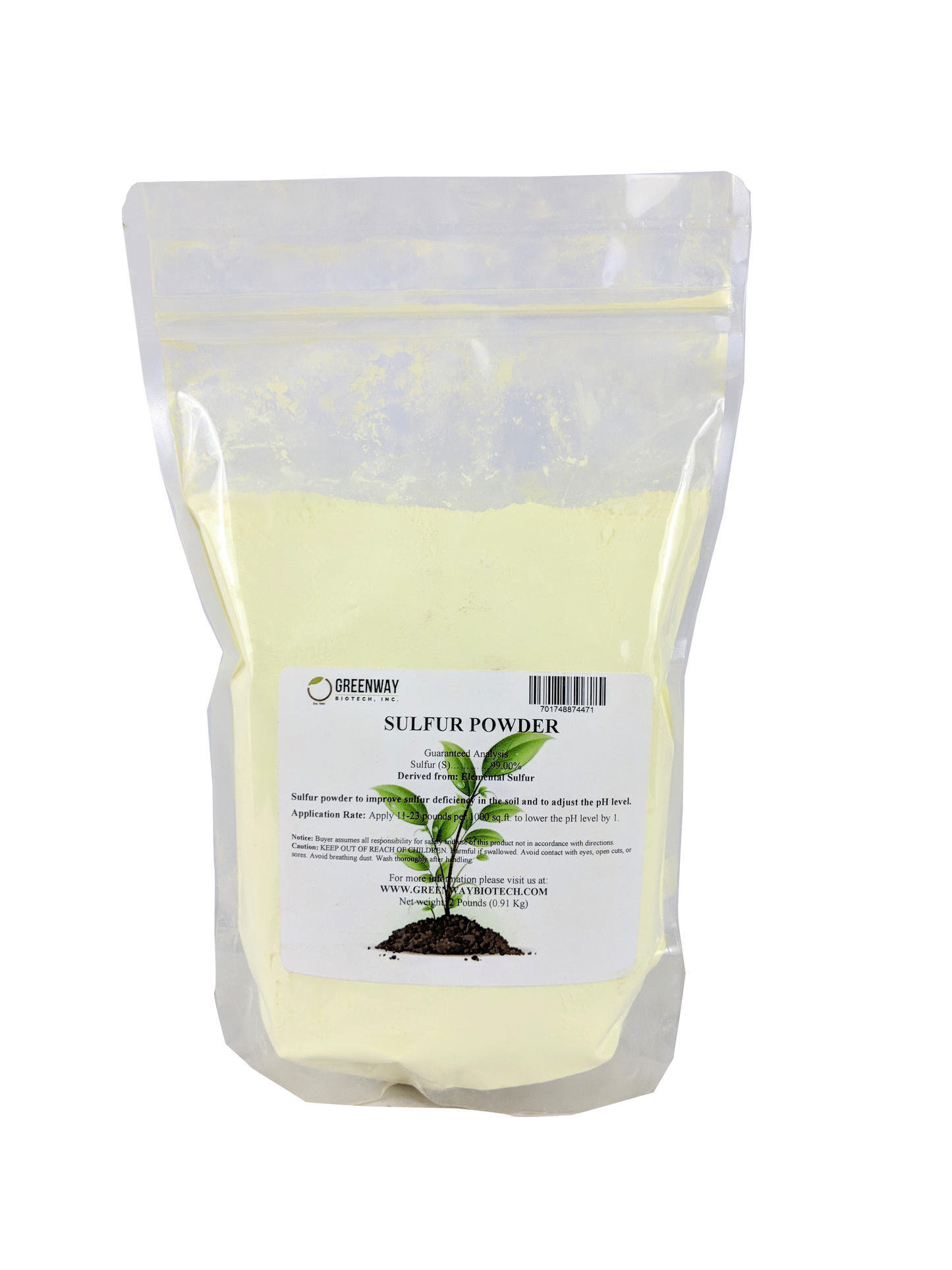 Organic Elemental Sulfur Powder - Midwest Grow LLC