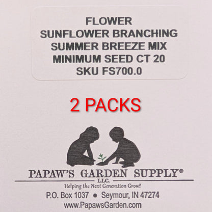 Summer Breeze Branching Sunflower Seed