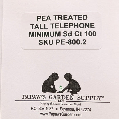Tall Telephone Vining Treated Pea Seeds