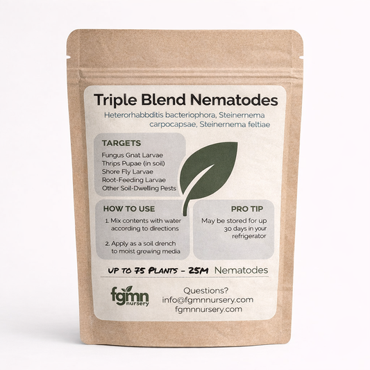 Triple Blend Nematodes for Broad-Spectrum Soil Pest Control - Midwest Grow LLC