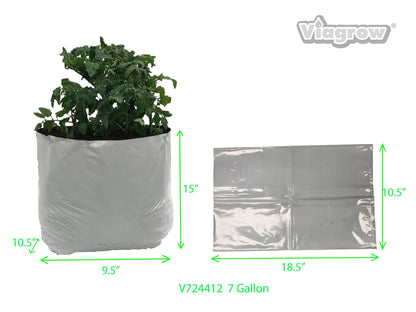 Viagrow Plastic Grow Bags White
