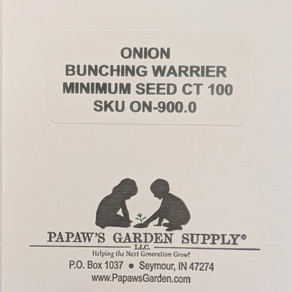 Onion Warrior Bunching Seeds