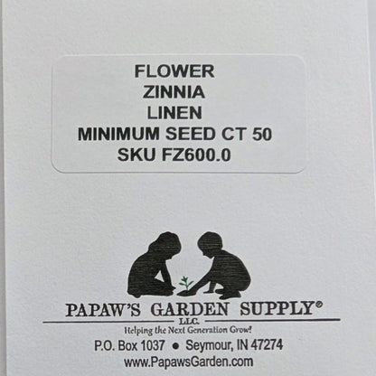 Linen Zinnia Seeds