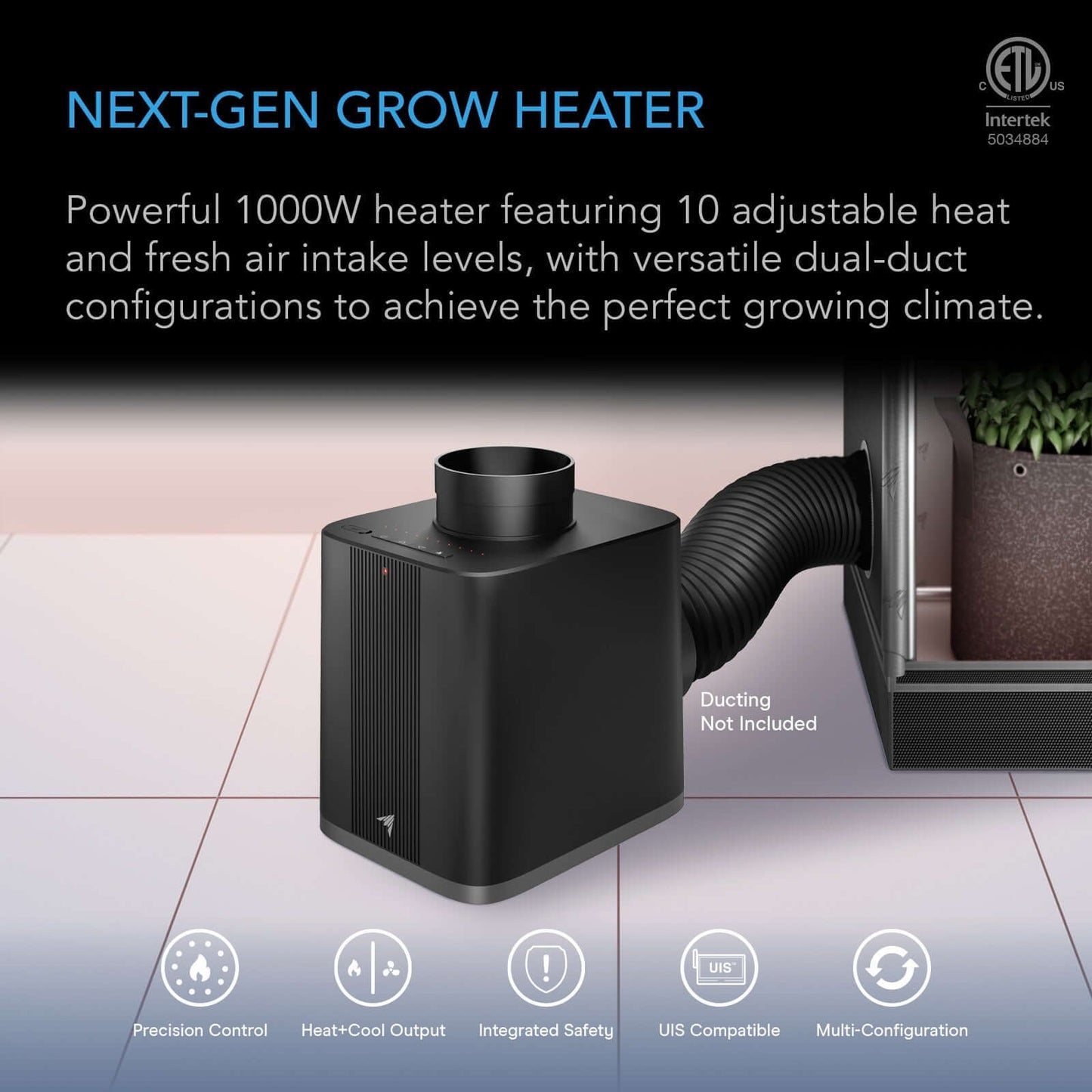 AC Infinity THERMOFORGE S7 Plant Heater 1000 w