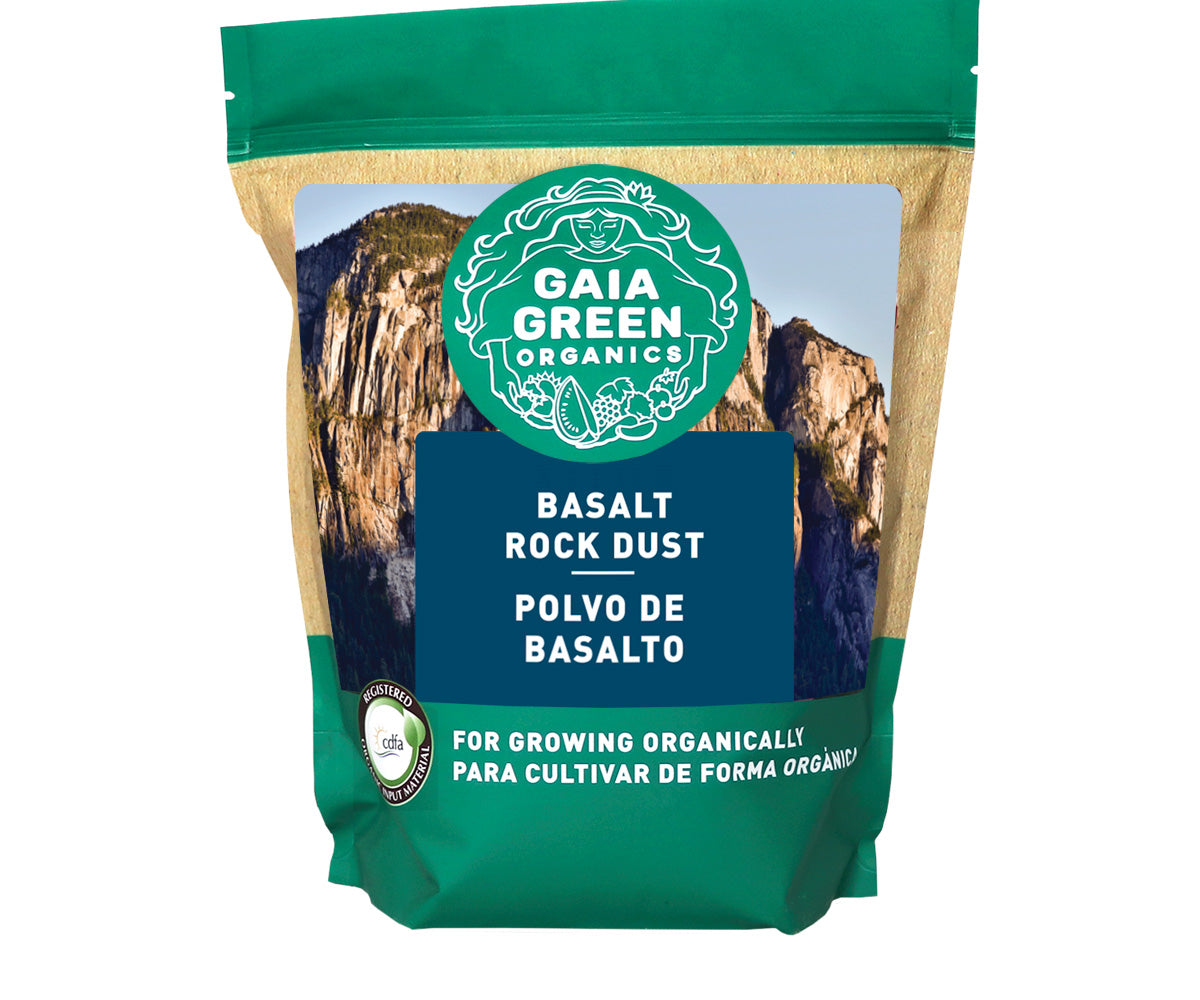 Gaia Green Organics Basalt Rock Dust, 2 kg U.S. Pouch - Midwest Grow LLC