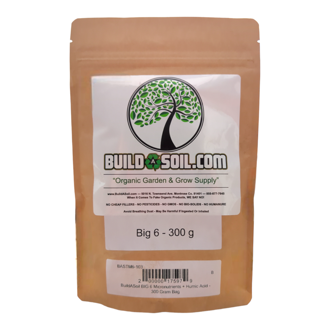 BuildASoil BIG 6 Micronutrients + Humic Acid - Midwest Grow LLC