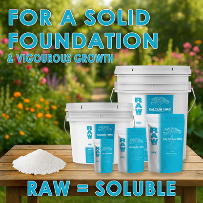 RAW Calcium/Mag | 15% Calcium + 3% Magnesium | Water-Soluble Supplement - Midwest Grow LLC