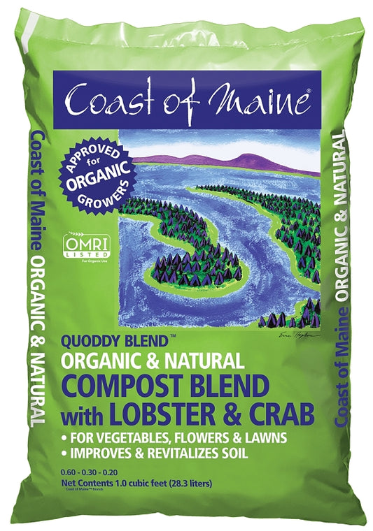 Coast of Maine Quoddy Blend Lobster Compost, 1 cu-ft Bag