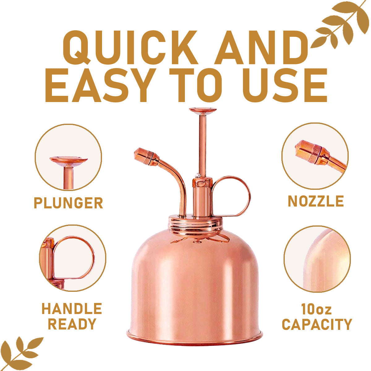 Brass, Copper and Nickel Plant Misters - Midwest Grow LLC