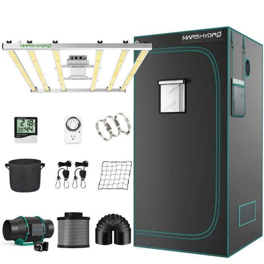 MARS HYDRO FC-E4800LED GROW LIGHT + 4'X4' COMPLETE GROW TENT KITS