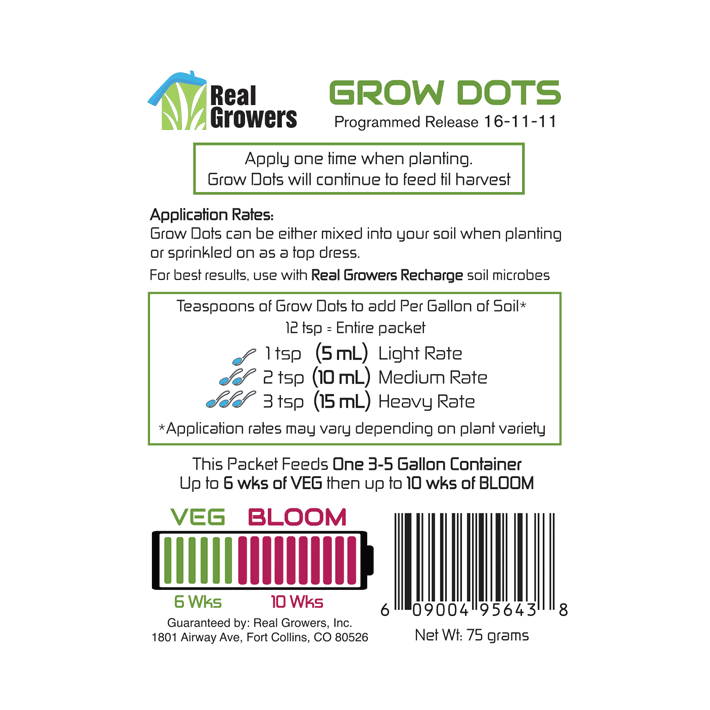 Real Growers Grow Dots - Midwest Grow LLC