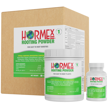 Hormex Rooting Powder #1 (0.10 IBA) - Rooting Hormone for Delicate Houseplants, Garden Herbs & Succulent Cuttings