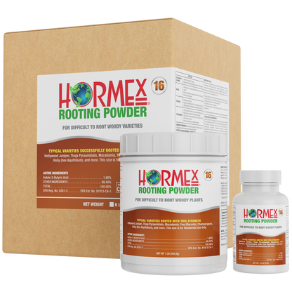 Hormex Rooting Powder #16 (1.60 IBA) - Rooting Hormone for Difficult Hardwood Plants & Tree Cuttings