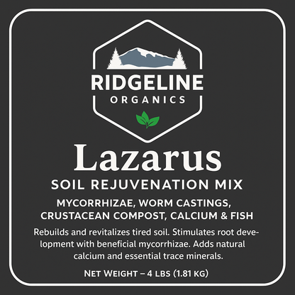 Ridgeline Organics Lazarus – Soil Rejuvenation & Conditioning Mix 4lb
