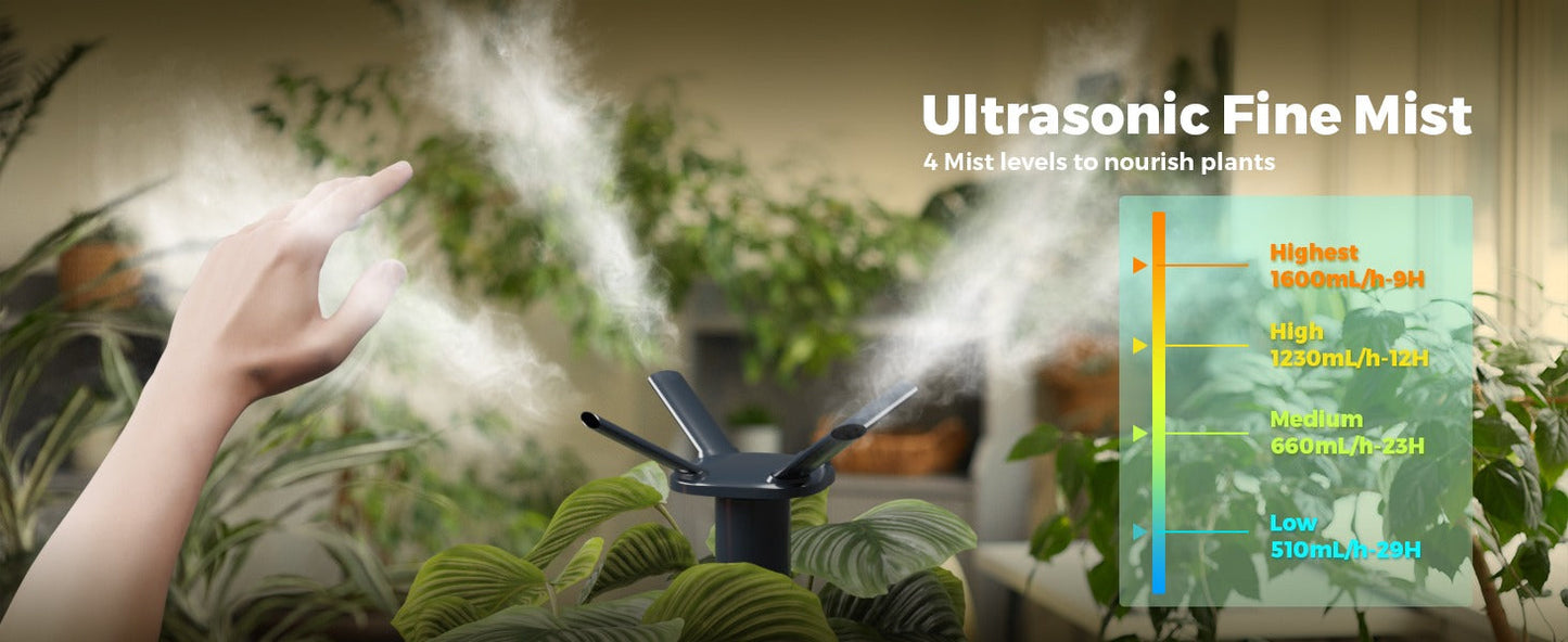 Mars Hydro 15L Ultrasonic Cool Mist Plant Humidifier with Sensor & Remote