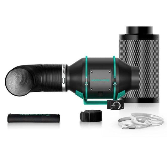 MARS HYDRO 4 INCH INLINE DUCT FAN AND CARBON FILTER COMBO WITH SPEED CONTROLLER