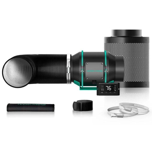 MARS HYDRO 6 INCH INLINE FAN AND CARBON FILTER COMBO WITH THERMOSTAT CONTROLLER