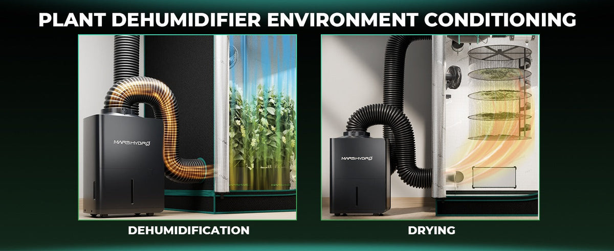 Mars Hydro 18L/Day 38-Pint Compressor Dehumidifier for Grow Tents