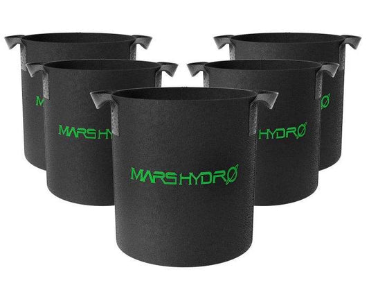 MARS HYDRO 5 GALLON FABRIC GROW POT PLANT CONTAINER (5 PACKS)