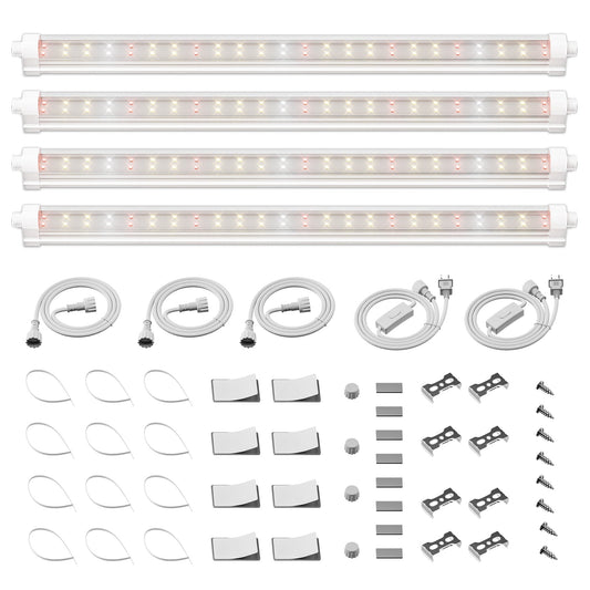 Spider Farmer GlowBar 1FT Full Spectrum LED Strips, 40W 4-Pack