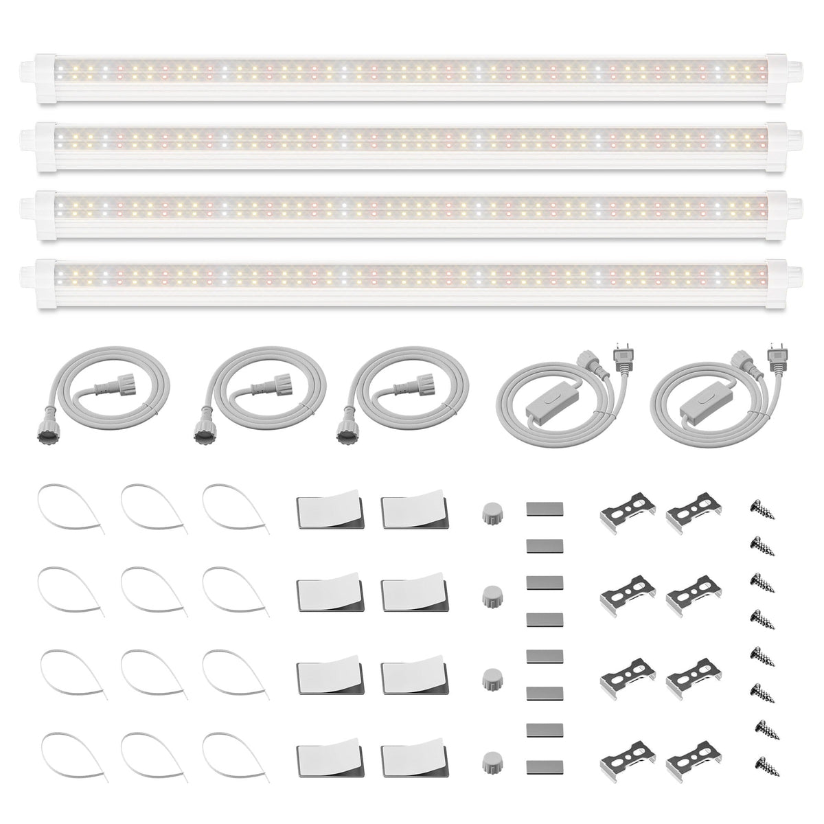 Spider Farmer GlowBar 2FT Full Spectrum LED Strips, 80W 4-Pack