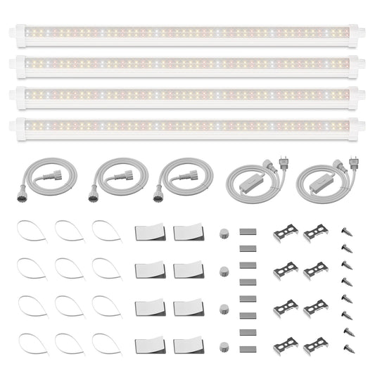 Spider Farmer GlowBar 2FT Full Spectrum LED Strips, 80W 4-Pack