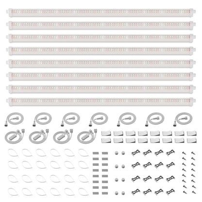 Spider Farmer GlowBar 3FT Full Spectrum LED Strips, 200W 8-Pack