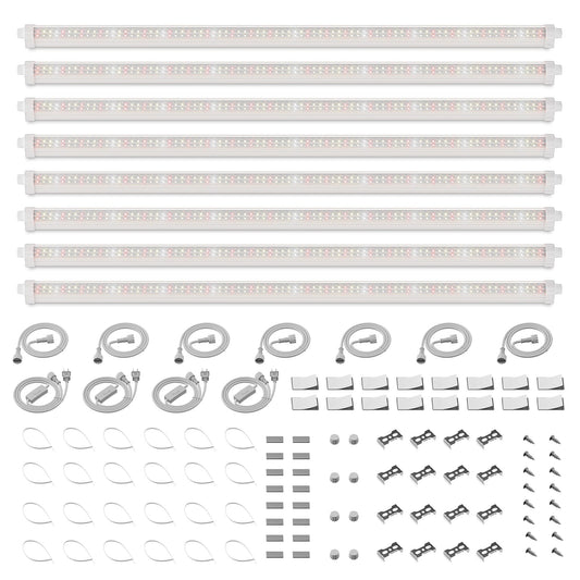 Spider Farmer GlowBar 3FT Full Spectrum LED Strips, 200W 8-Pack
